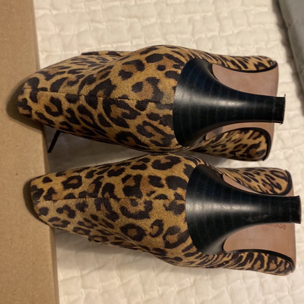 Leopard Print Ankle Boots - Picture 6 of 7